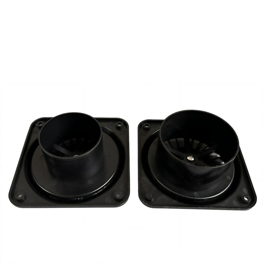 Diesel Heater Air Outlet Vent Black Square Rotating Grille