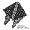 Floral Lace Triangle Scarf Soft Headband Hair Band Fashion Bandana Kerchief  for Women