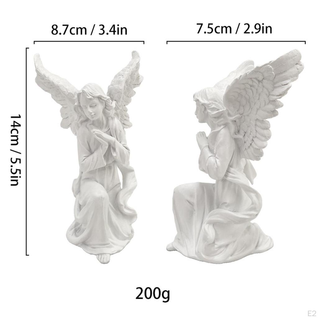 Angel Figurine ,Angel Statue Ornament, Collection ,Resin Collectible for Bedroom