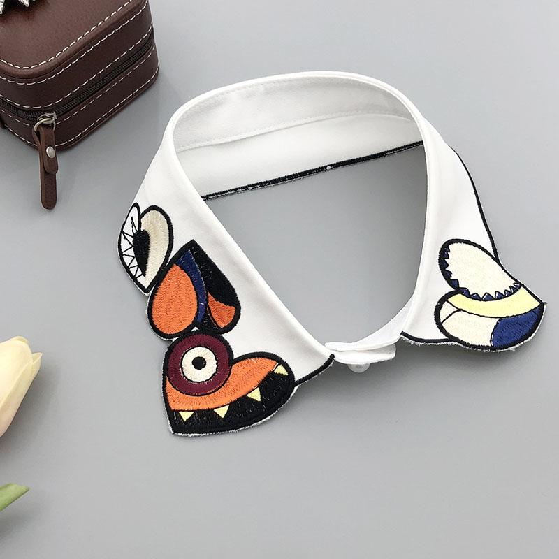 Beading Fake Collar Women Elegant Diamond Detachable Collars for Woman False Shawl Shoulder Wrap Lapel False Collars Woman Tie