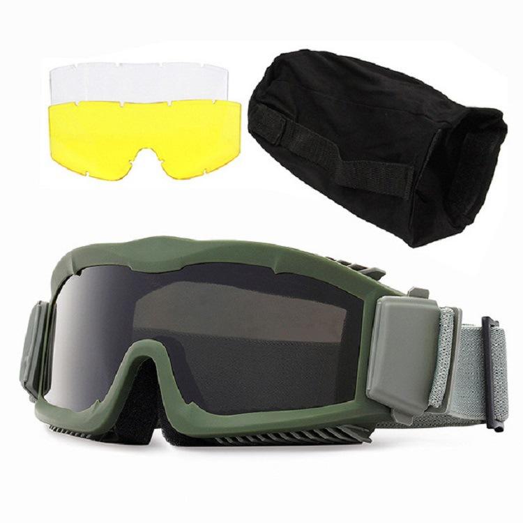 Alpha Tactical Goggles Set Desert Locust Military Fan Special Glasses Motorcycle Goggles Realistic Shooting CS