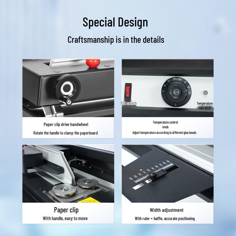 Comet CJ-4510A Hot Melt Binding Machine CN plug (adapter included)