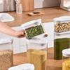 Герметичный контейнер для хранения продуктов Прозрачный пластиковый контейнер с откидными крышками для организации кухонной кладовой Банка для хранения сухих продуктов