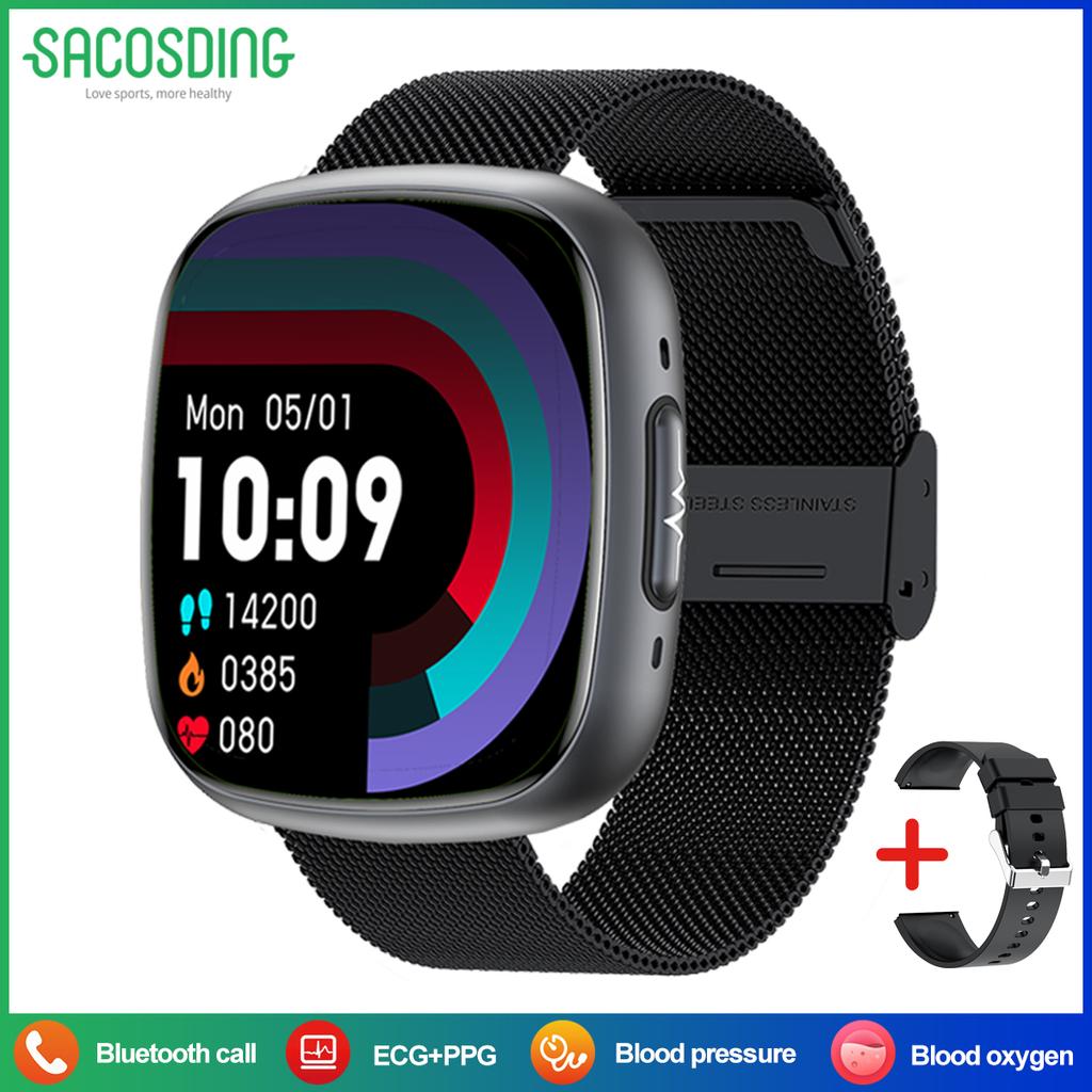 2025 Smart Watch Blood Pressure Health Monitoring ECG HRV Bluetooth Call SOS Men Women Sport Fitness Tracker Blood Oxygen Watch