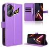 For ZTE Nubia Neo 3 5G Leather Wallet Case with Strap Diamond Texture Phone Cover