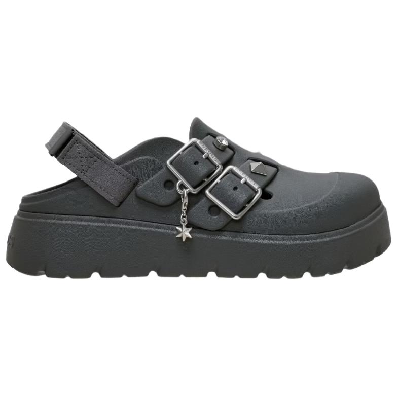 Crocs Лоферы-тапочки Панк Блестящие Женские Тапочки Карбон 214212-0YK
