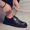 2025 Весна Осень Мужские Броги Плоские Деловые Мужские Повседневные Туфли Модный Бренд Мужской Обуви Черный Коричневый D253