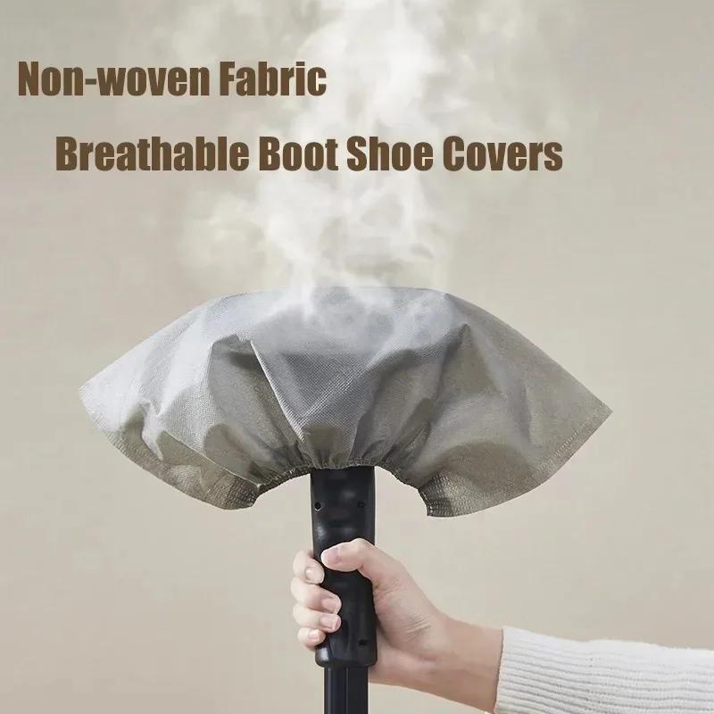 New 100pcs Disposable Boot Shoe Cover Non-Slip Stretchy Foot Booties Shoe Coverings for Workplace Indoor Carpet Floor Protection