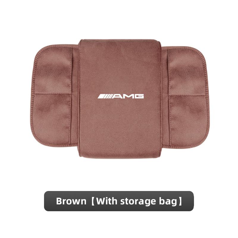 AMG Car Armrest Box Height Increase Mat Car Hand Protection Storage Pad For Mercedes Benz AMG W206 W204 W205 W212 W213 W221 W222
