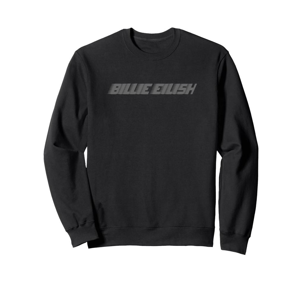 Официальный серый свитшот Billie Eilish с логотипом Billie
