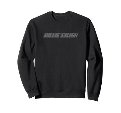Официальный серый свитшот Billie Eilish с логотипом Billie