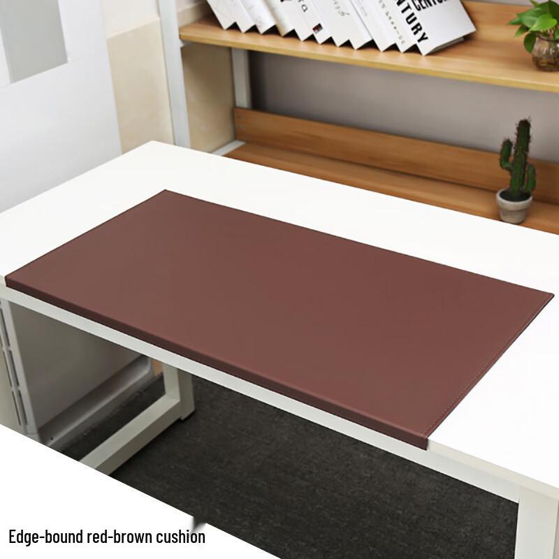 Handun Leather Desk Mat with Buckle Edge