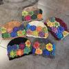 Style Knitted Ethnic Hat With Hollow Out Design And Flower Decoration For Daily