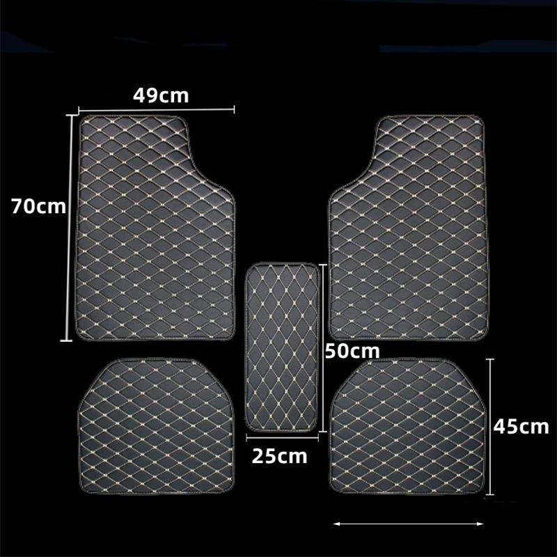 Auto Floor Leather Carpet Liner Waterproof/Dustproof /Skidproof Mat Pad Universal Car Floor Mats Front  Rear Carpet Mat Waterproof Dustproof Skidproof