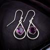 Натуральный Аметист Драгоценный Камень 925 Стерлинговое Серебро Ювелирные Изделия Ручной Работы Серьги 1.50" EE-38-3