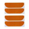 4pcs Rear Open Sign Universal Car Door Stickers Safety Reflective Tape Warning Mark