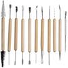 11-Piece Ceramic Clay Sculpting and Carving Tool Set for Pottery and Polymer Clay