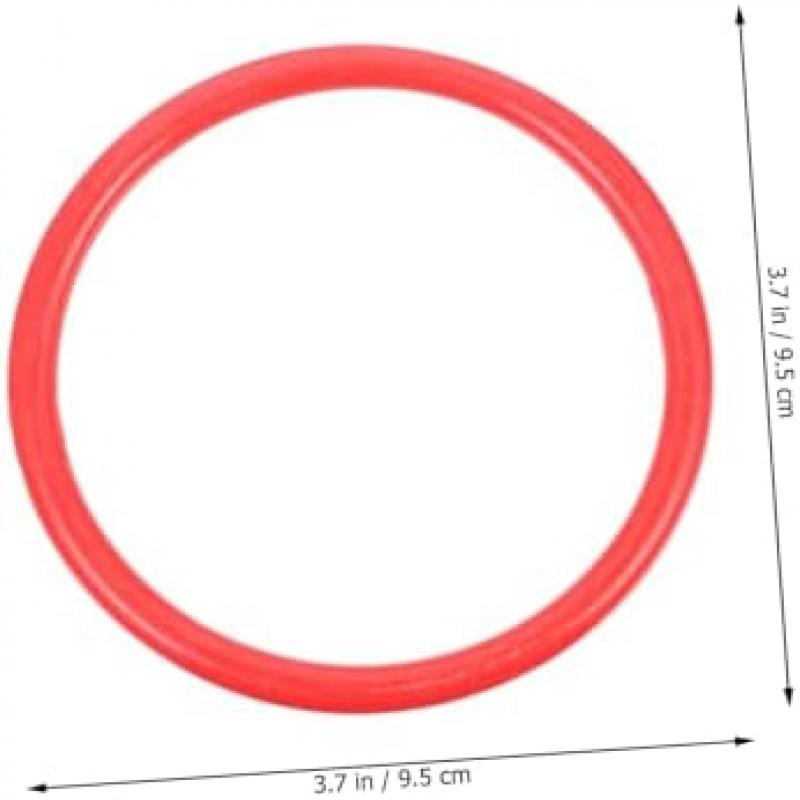 TOBBOMEY 48 Pcs Thick Plastic Toss Rings, Random Colors, Tossing Game for Kids and Adults, Indoor Outdoor Party Carnival