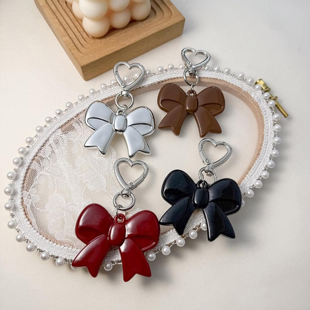 Брелок для ключей в форме сердца, милый брелок с бантиками, подвеска, цепочка для ключей от машины, брелки с бантиками, подвесные украшения для рюкзака, шарм для сумки для женщины