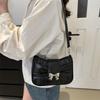 Niche Bow Handbag New Summer Fashion Underarm Bag Trendy Sweet and Cool One-shoulder Crossbody Small Square Bag