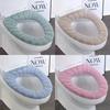 1/2/4PCS Winter Thickened Plush Toilet Seat Cover Universal Warm Seat Cushion Toilet Ring Protector Soft Bathroom Toilet Pad