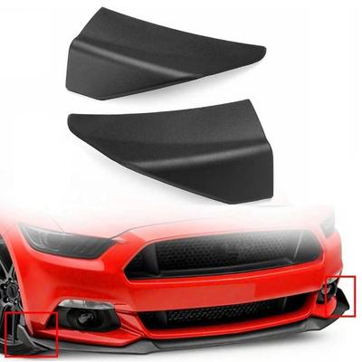 Автомобильный передний бампер Slitter Lip Diffuser Black Rounded Edges For Ford Mustang 2015 2016 2017 Автомобильные аксессуары