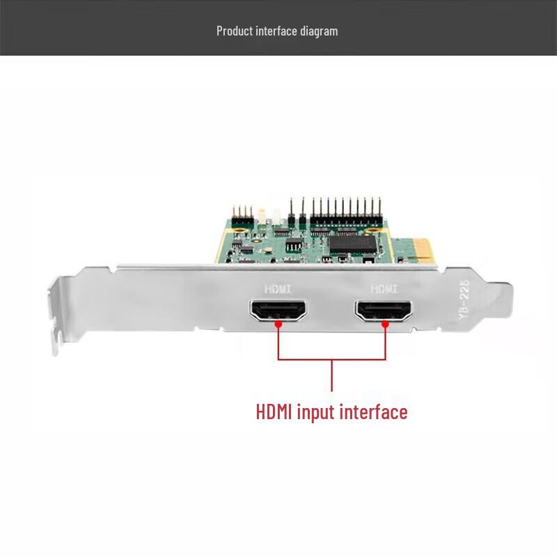 TCHD VideoTC-410N2HDMI 4K PCIe 2-Channel HDMI Video Capture Card