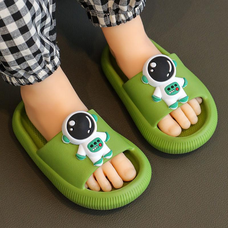 Новые летние детские тапочки, тапочки с героями мультфильмов «Астронавт», домашние детские тапочки, детская обувь, нескользящие тапочки