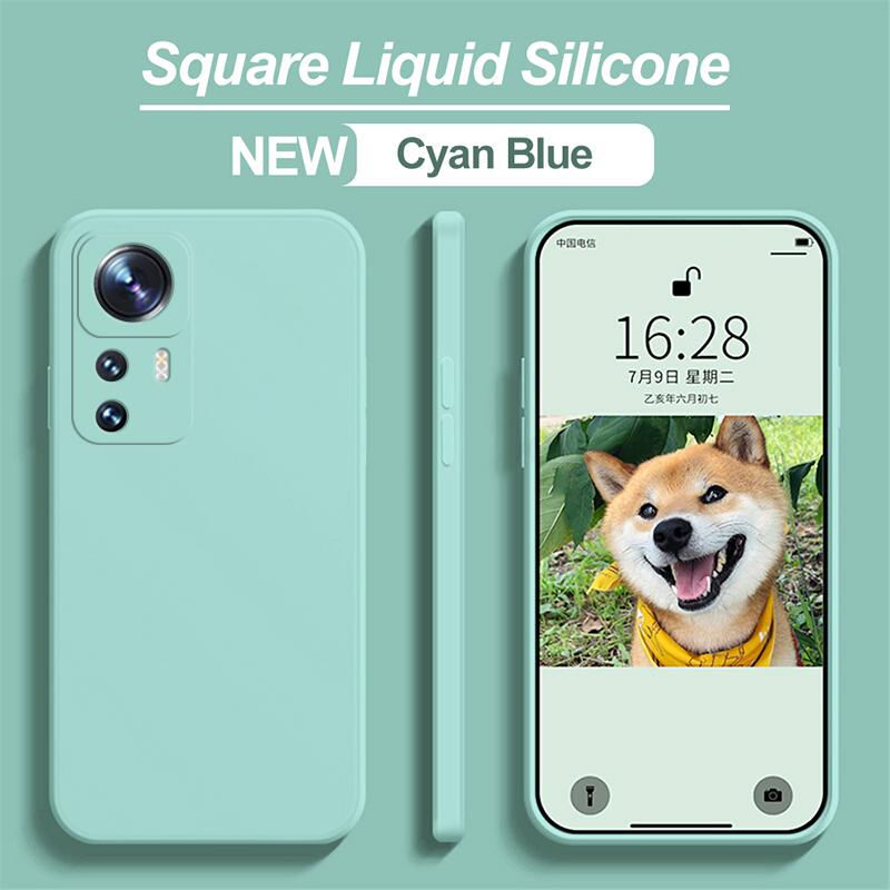 Для Xiaomi 12T Pro Чехол квадратный жидкий силиконовый протектор объектива камеры мягкий чехол для Xiaomi Mi 12T 12 T Pro Mi12t Pro Чехлы для телефонов