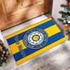 Leeds United Printed Crystal Velvet Rug Non‑Slip Crystal Velvet Carpet For Sofa Bedroom Indoor Home Decoration