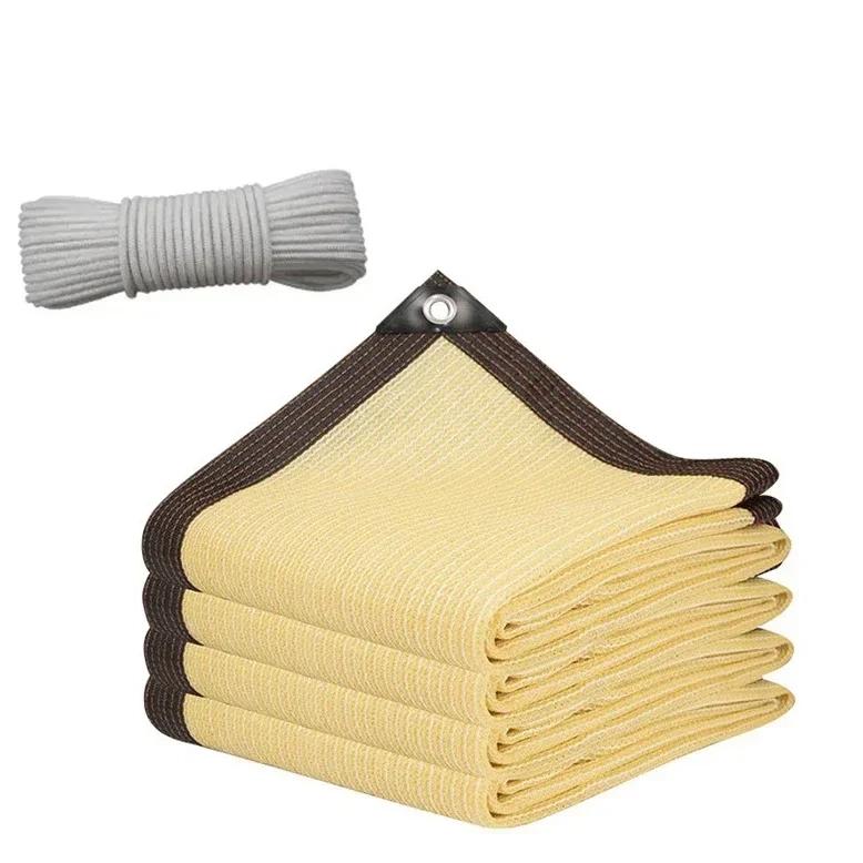 Садовая тентовая сетка для защиты от солнца, защитная сетка с люверсом, навес для растений, парус, уличная пергола, навес для автомобиля, терраса, солнцезащитная сетка