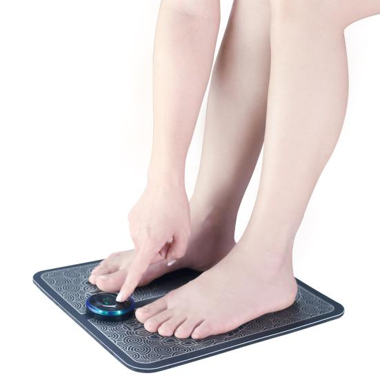 Массажер для ног EMS 8 режимов массажа 19 уровней интенсивности Автоматическое отключение USB-перезаряжаемый Пульт дистанционного управления Расслабление мышц Электронные ноги