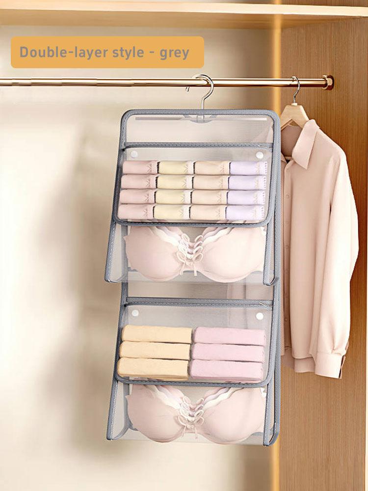 1 шт. Осенне-зимняя новая подвесная сумка для хранения нижнего белья и носков, подвесная сетчатая сумка для хранения, сумка для хранения нижнего белья в шкафу