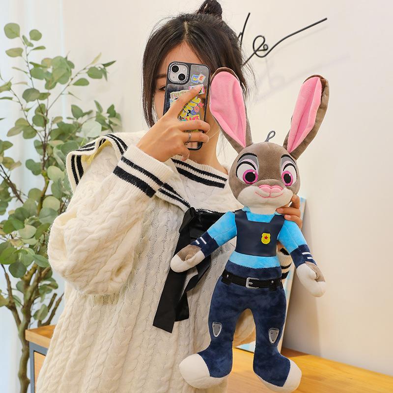 Плюшевые куклы Зверополиса: Лис, Ник, Кролик, Джуди, Кукла, лис, кролик