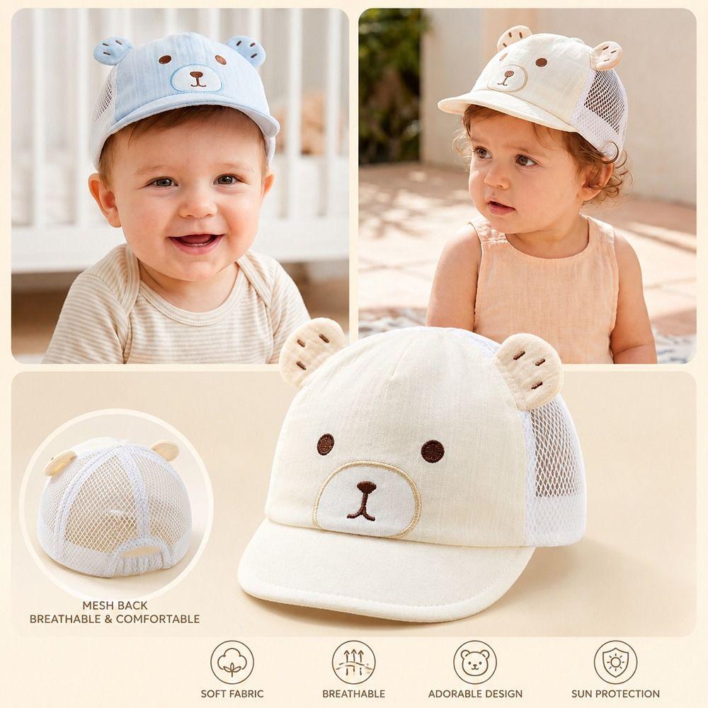 Soft Cotton Baby Cap Cotton Peaked Caps Summer Baby Baseball Cap