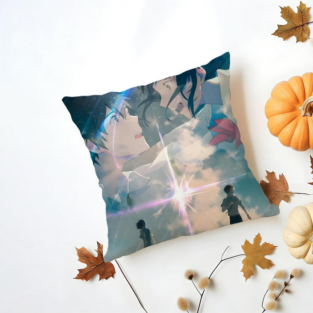 YYour Name Cushion Cover Washable Linen Pillowcase Soft for Daily Sofa Bed Home Room Decor