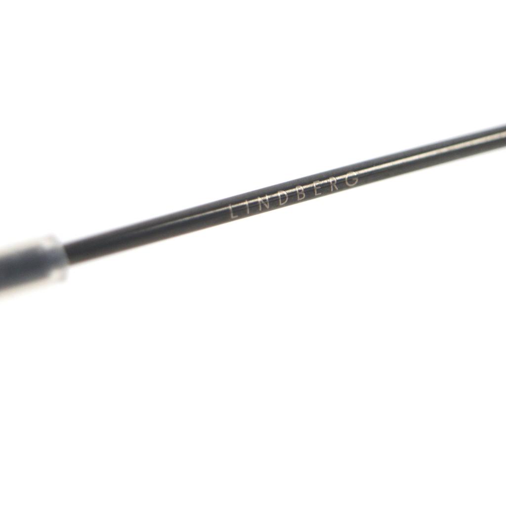 Pristine LINDBERG Glasses now series Two Bridges Black clear mens Used