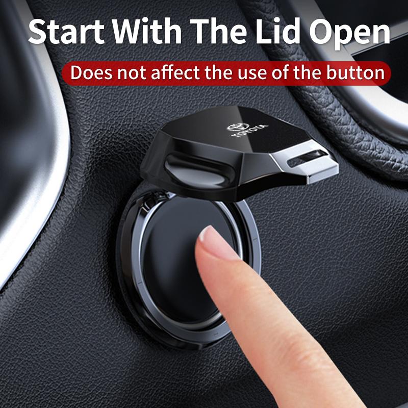 LATE7 Car Engine Start Button Protective Cover Push Button Stickers For Toyota Corolla Yaris Camry Prius RAV4 CHR Hilux Accessories