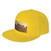 Fashion Athens Greece City Flat Brim Sun Hat  Artistic Style Cap Womens
