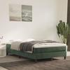 3120763 vidaXL Spring Bed Base Dark Green 120x200 Cm Velvet