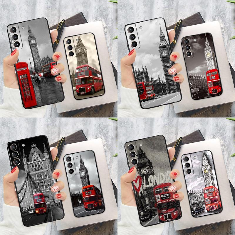 Чехол для телефона London Red Bus Big Ben для Samsung Galaxy S24 Ultra S22 S23 S20 S21 S24 FE S9 S10 Plus Note 10 20 Ultra