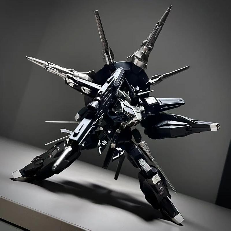 В наличии MG 1/100 Черный Покрытый Провиденс Мобильный Костюм Покрытая Версия Коллекционная Модель для Сборки Набор Фигурок Игрушки