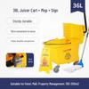 Single Bucket Mobile Mop Cart with Squeeze Feature
