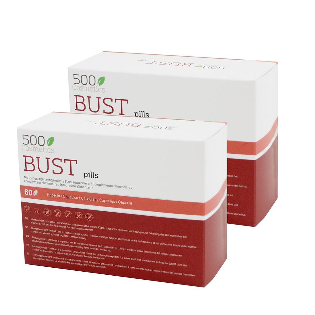 500Cosmetics BUST PILLS, капсулы для укрепления и увеличения груди.