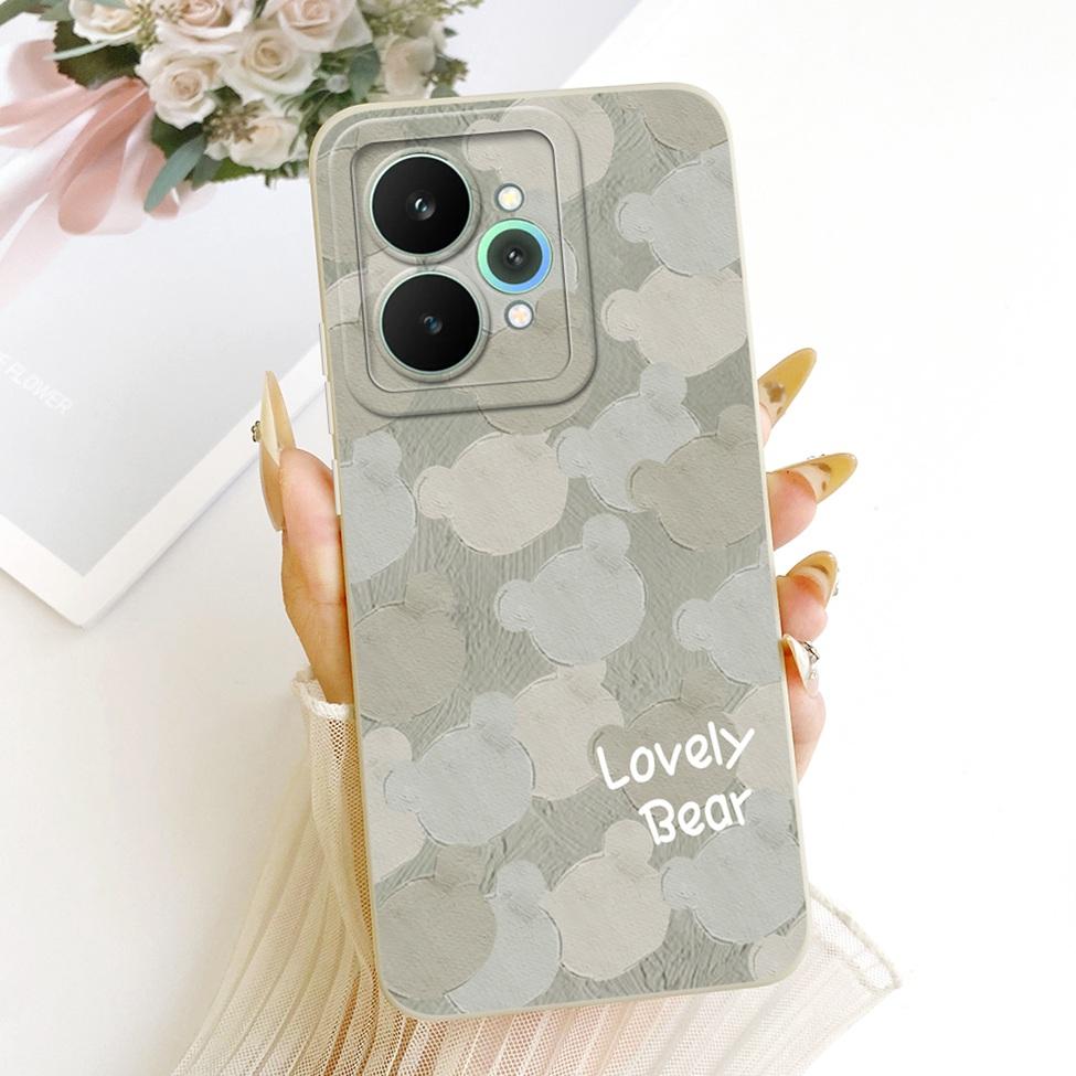 Чехол для Realme 15 Pro Корпус RMX5101 Силиконовый Роскошный Модный Цветы Каваи Милый Расписной Ударопрочный Чехол для Телефона