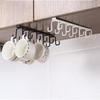 Storage Double-row Mug Hook Rack Kitchen Organizer Hanging Cup Holder Cabinet Hook
