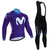 2026 Movistar Осенний Велосипедный Комплект Джерси Ropa Ciclismo Весна Мужской С Длинным Рукавом Велосипедная Одежда MTB Джерси Велосипед Майка Шорты