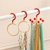 Портативные стойки для шарфов в спальню Крючки для хранения дофамина Подарки Круглая стойка для демонстрации шарфов и галстуков