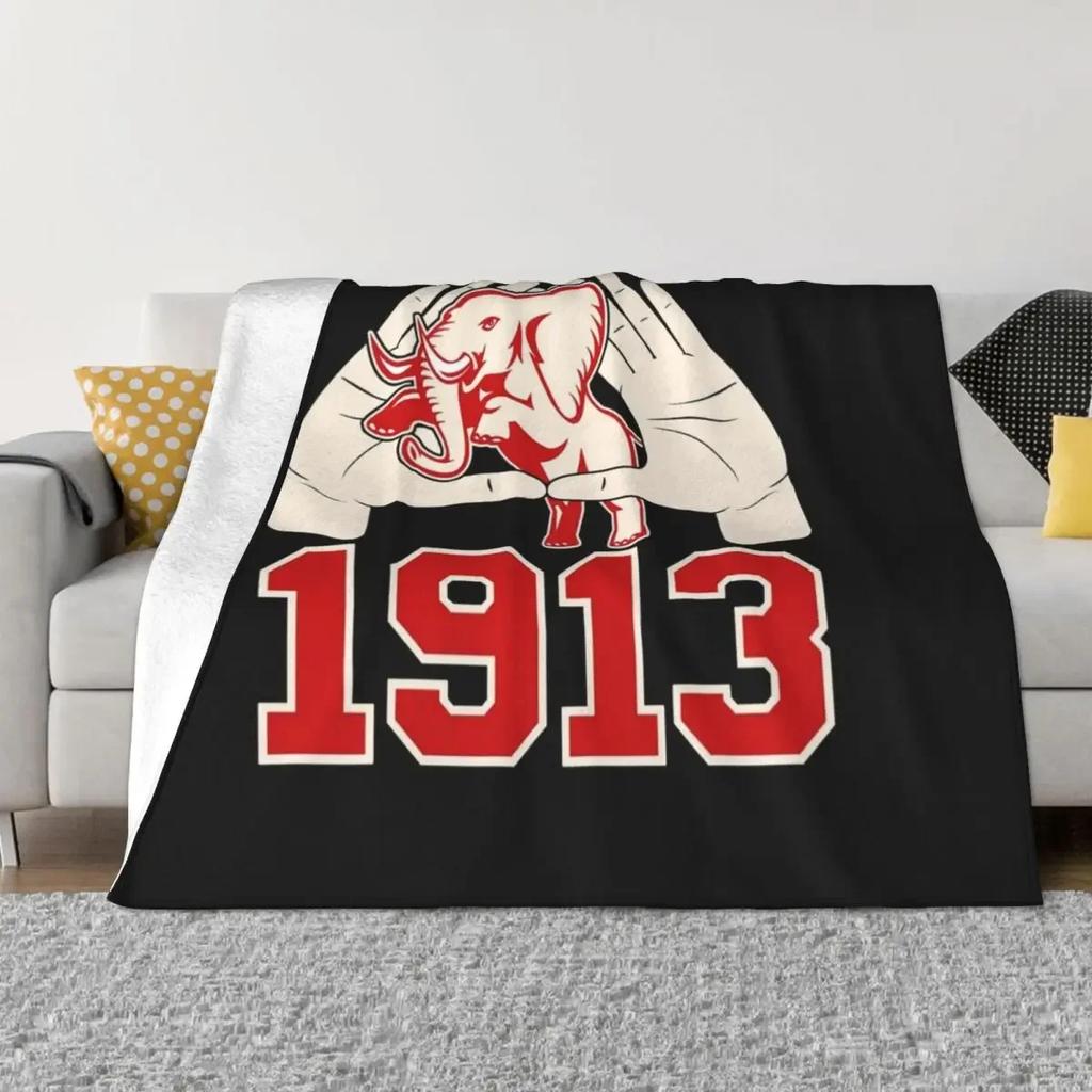 Delta 1913 Sigma Theta For Fans Throw Blanket Dorm Room Essentials Sofa Throw Blanket