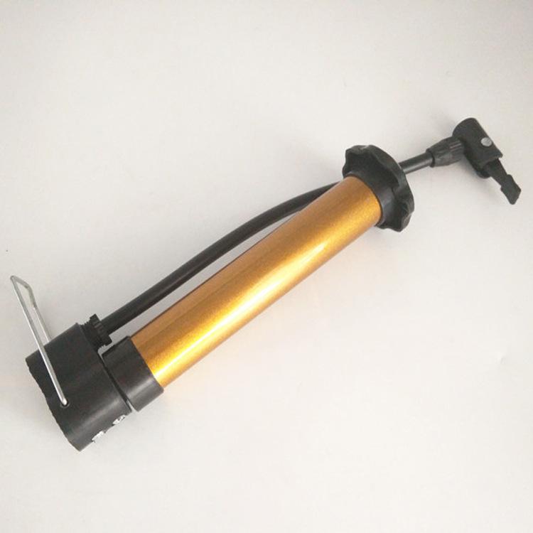 Портативный мини-велонасос с ножной педалью, иголкой для мяча и сетчатым мешком